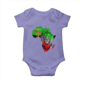 Happy Kwanzaa Lion Baby Onesie African Heritage Pride Gift For Men TS12 Violet Print Your Wear
