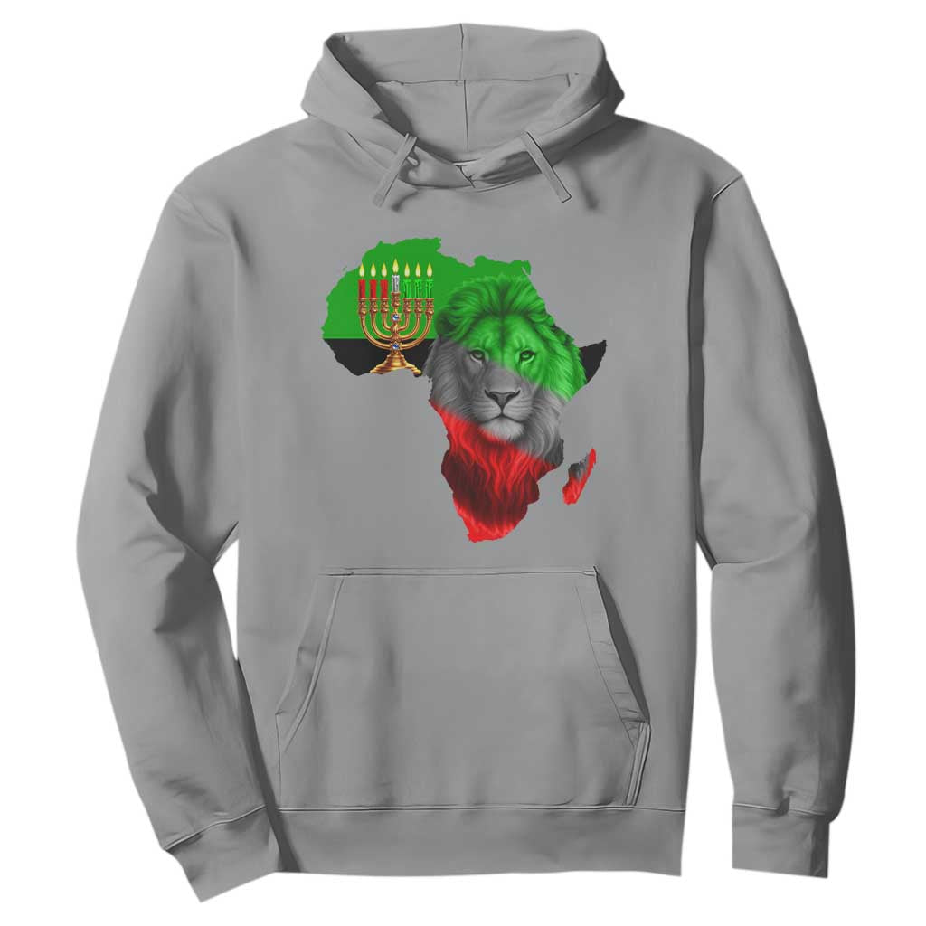 Happy Kwanzaa Lion Hoodie African Heritage Pride Gift For Men TS12 Sport Gray Print Your Wear