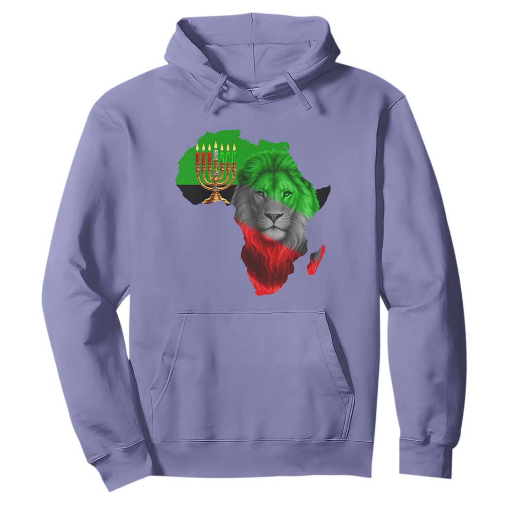 Happy Kwanzaa Lion Hoodie African Heritage Pride Gift For Men TS12 Violet Print Your Wear