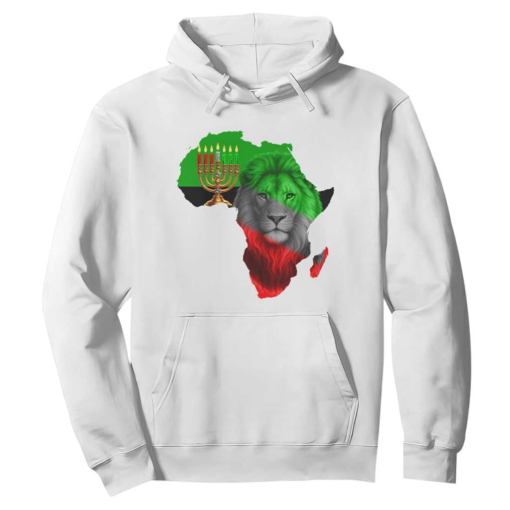 Happy Kwanzaa Lion Hoodie African Heritage Pride Gift For Men TS12 White Print Your Wear