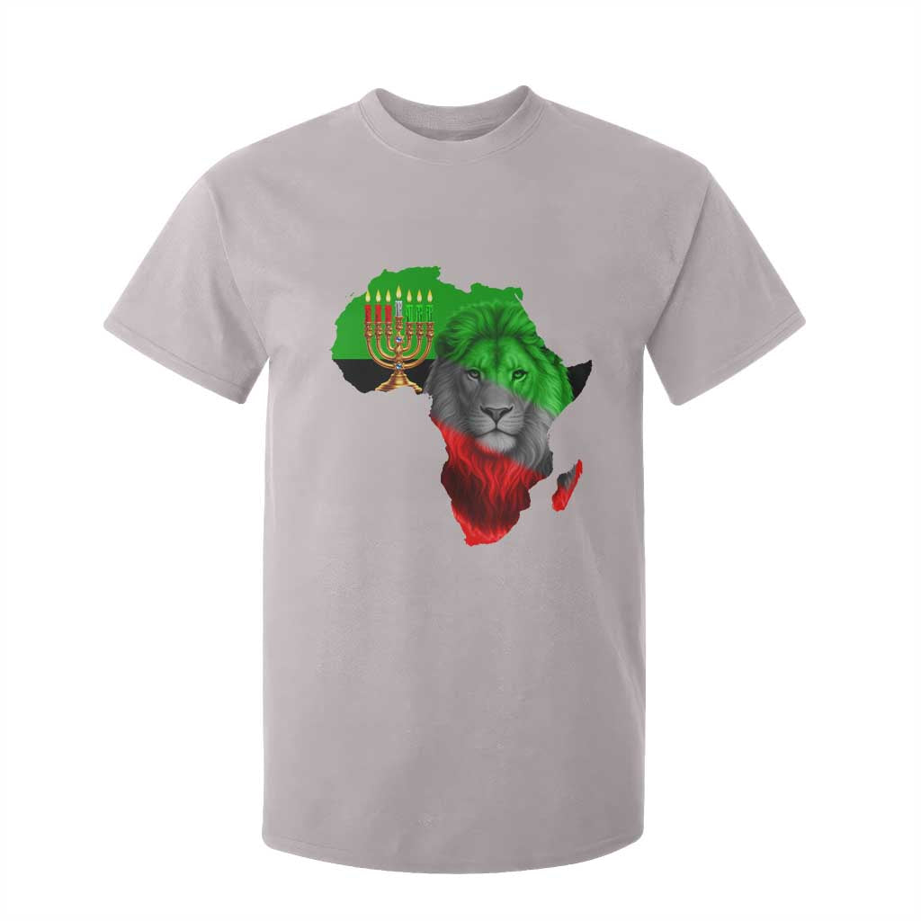 Happy Kwanzaa Lion T Shirt For Kid African Heritage Pride Gift For Men TS12 Ice Gray Print Your Wear