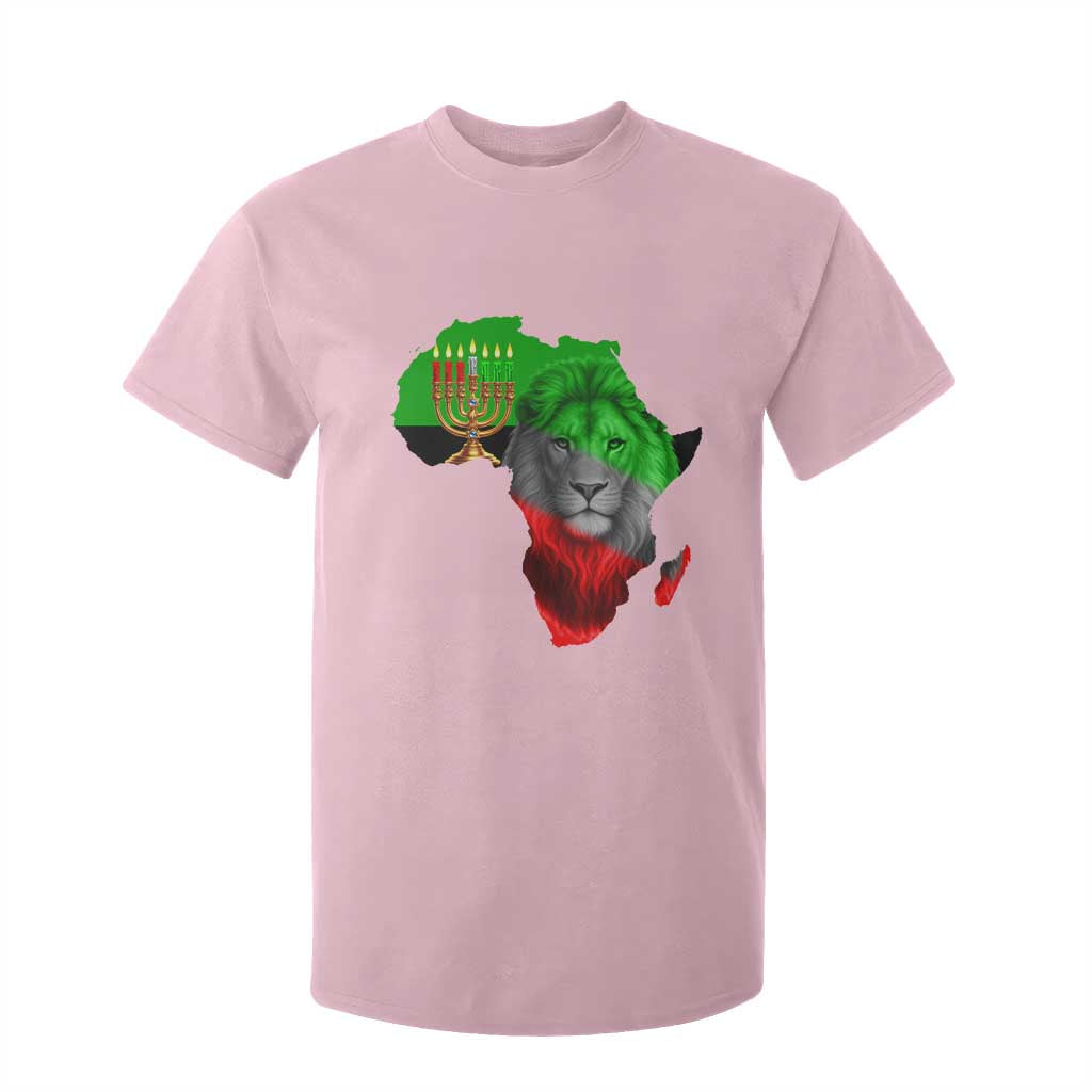Happy Kwanzaa Lion T Shirt For Kid African Heritage Pride Gift For Men TS12 Light Pink Print Your Wear