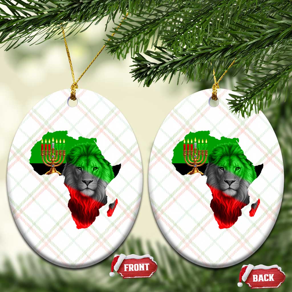 Happy Kwanzaa Lion Ceramic Ornament African Heritage Pride Gift For Men TS12 Print Your Wear
