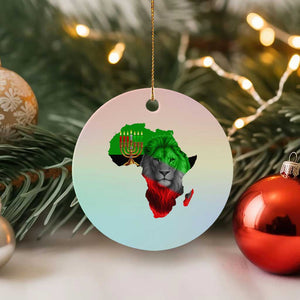Happy Kwanzaa Lion Ceramic Ornament African Heritage Pride Gift For Men TS12 1pc Pastel Print Your Wear