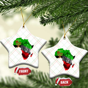 Happy Kwanzaa Lion Ceramic Ornament African Heritage Pride Gift For Men TS12 Print Your Wear