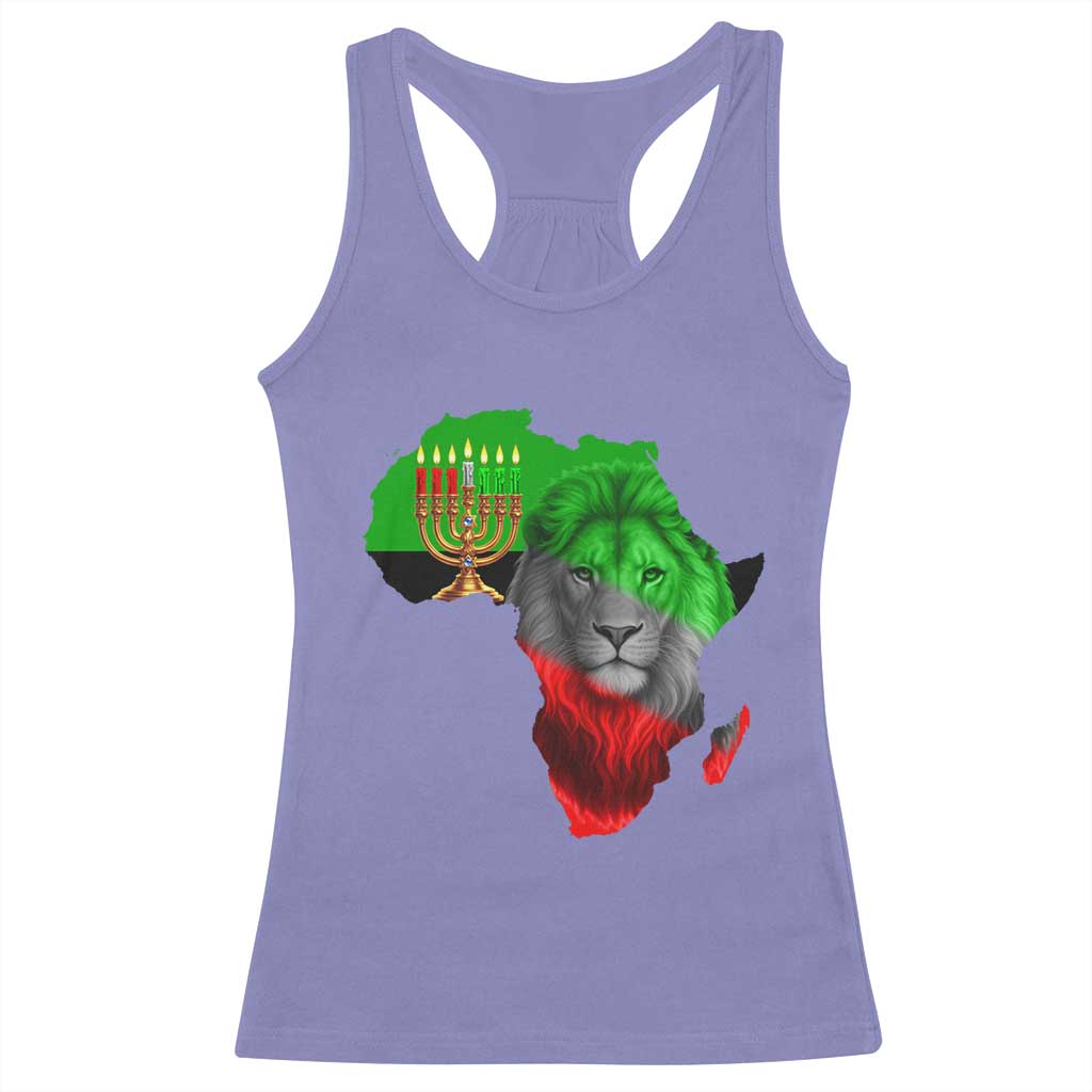 Happy Kwanzaa Lion Racerback Tank Top African Heritage Pride Gift For Men TS12 Violet Print Your Wear