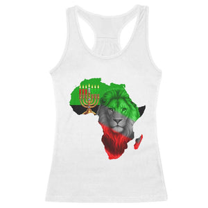 Happy Kwanzaa Lion Racerback Tank Top African Heritage Pride Gift For Men TS12 White Print Your Wear