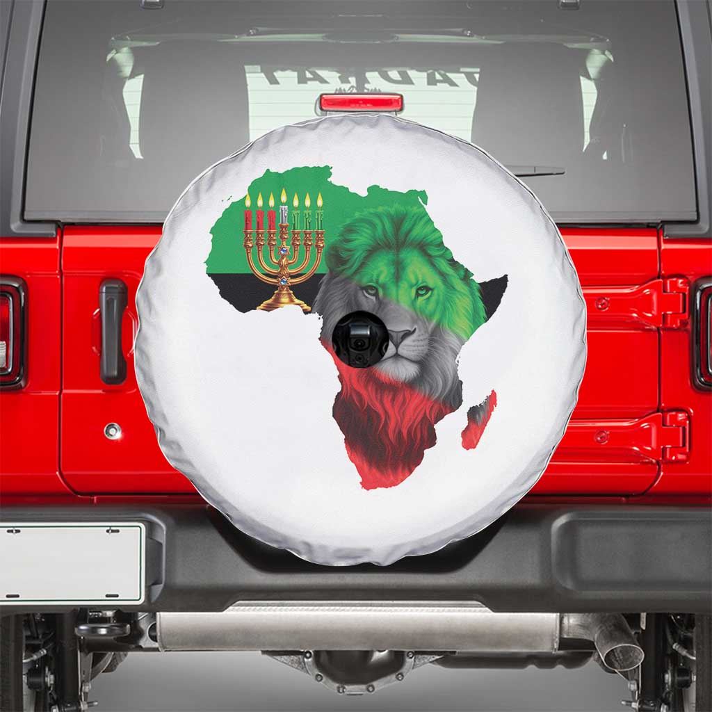 Happy Kwanzaa Lion Spare Tire Cover African Heritage Pride Gift For Men TS12 White Print Your Wear