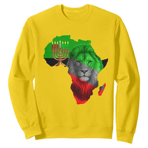 Happy Kwanzaa Lion Sweatshirt African Heritage Pride Gift For Men TS12 Daisy Print Your Wear