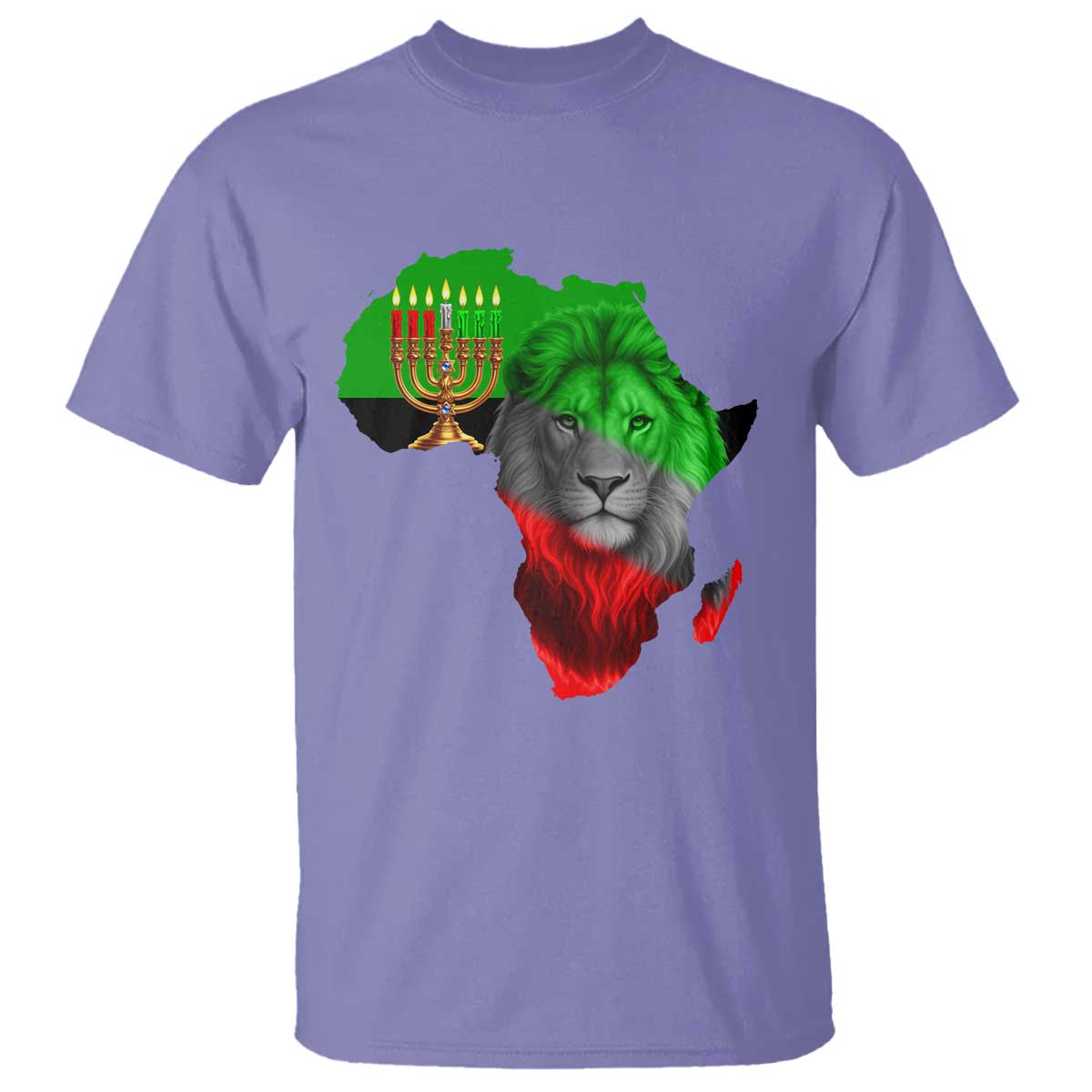 Happy Kwanzaa Lion T Shirt African Heritage Pride Gift For Men TS12 Violet Print Your Wear