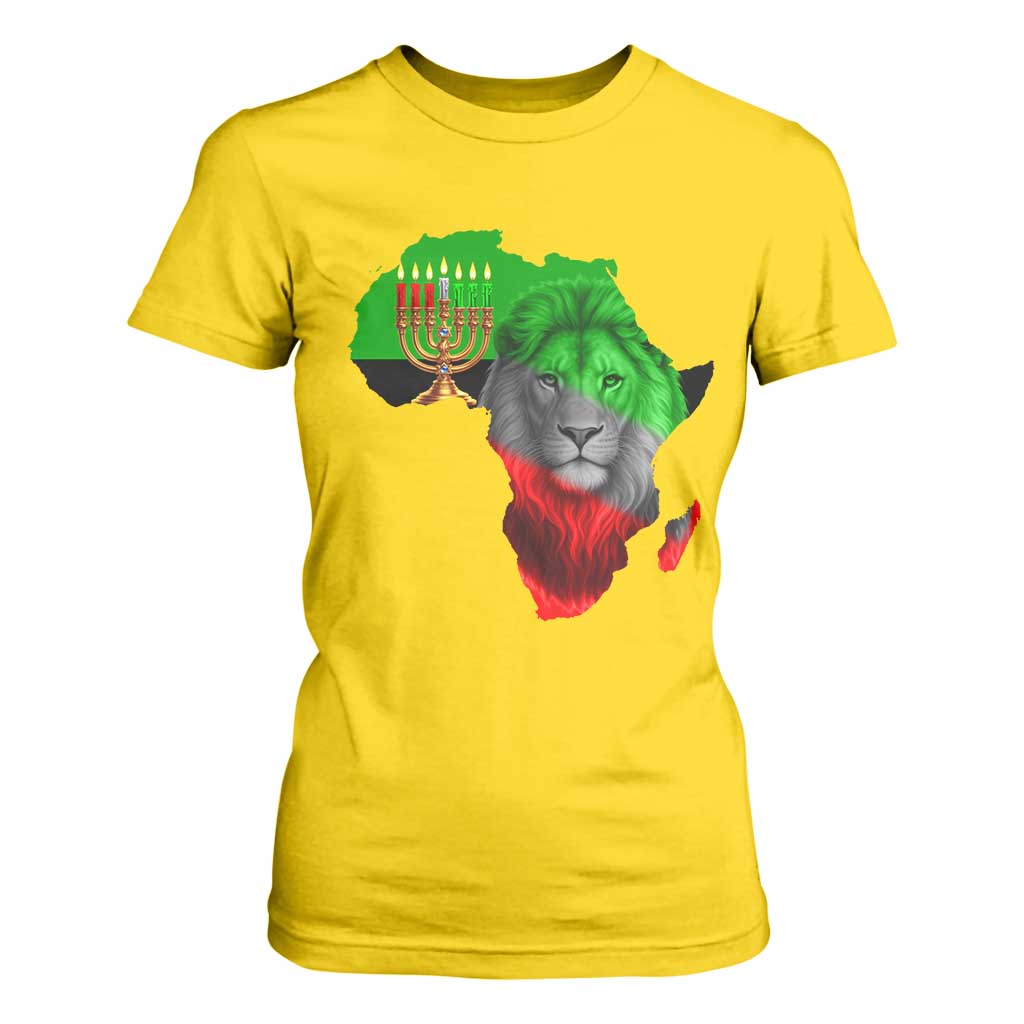 Happy Kwanzaa Lion T Shirt For Women African Heritage Pride Gift For Men TS12 Daisy Print Your Wear
