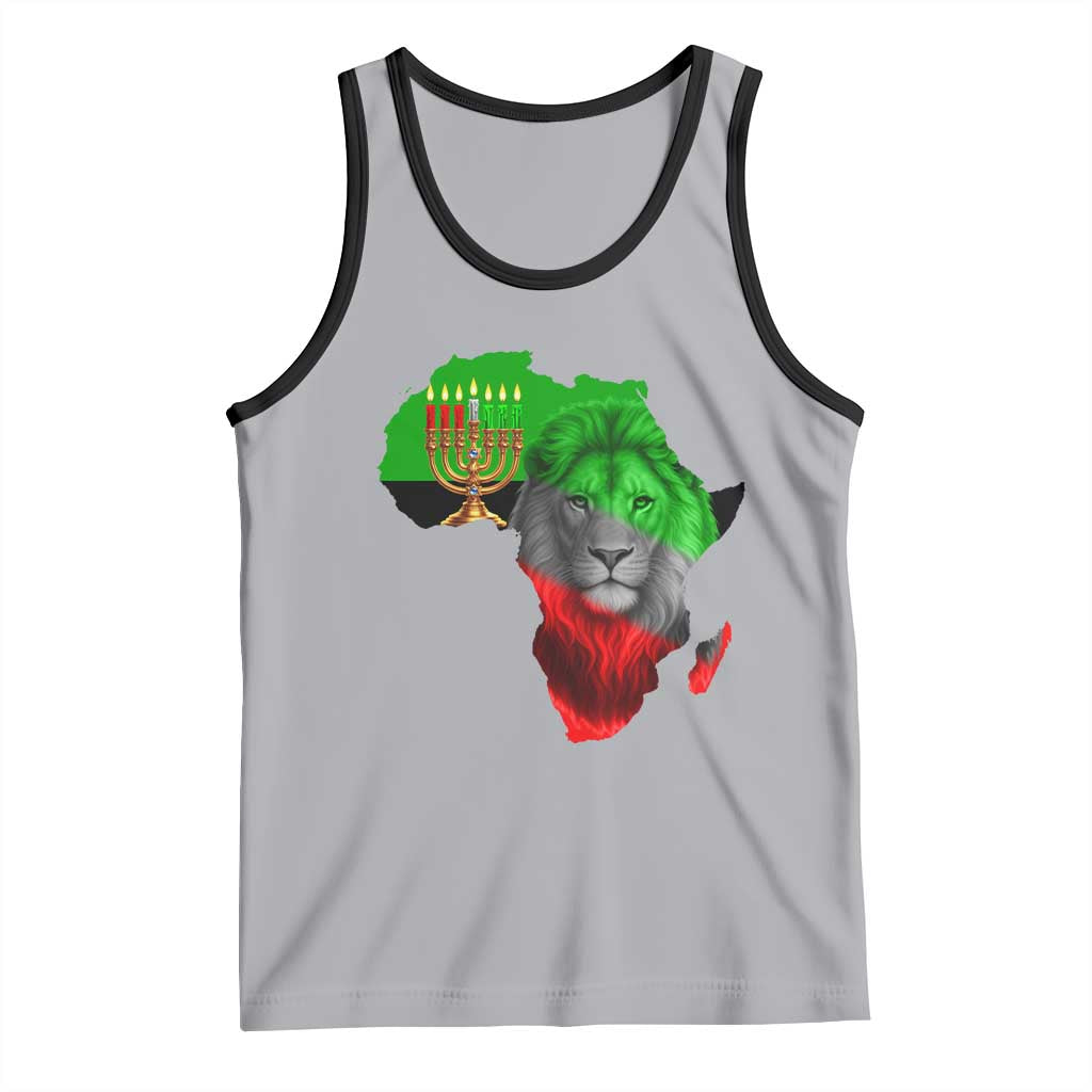 Happy Kwanzaa Lion Tank Top African Heritage Pride Gift For Men TS12 Athletic Heather Black Print Your Wear