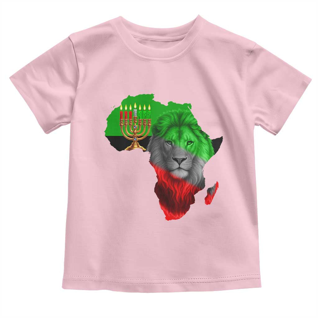 Happy Kwanzaa Lion Toddler T Shirt African Heritage Pride Gift For Men TS12 Light Pink Print Your Wear