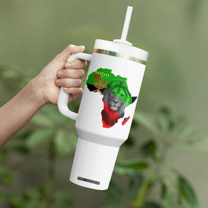 Happy Kwanzaa Lion Tumbler With Handle African Heritage Pride Gift For Men TS12 Print Your Wear