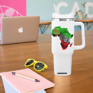 Happy Kwanzaa Lion Tumbler With Handle African Heritage Pride Gift For Men TS12 Print Your Wear