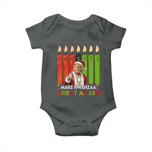 Funny Santa Trump Baby Onesie Make Kwanzaa Great Again African Heritage Gift - Print Your Wear