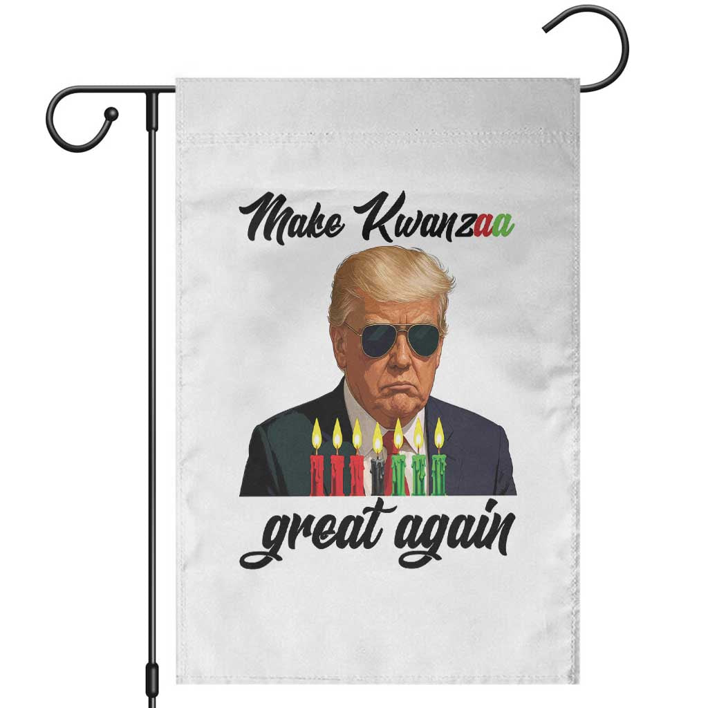 Make Kwanzaa Great Again Garden Flag Funny Trump Parody Gift TS12 White Print Your Wear