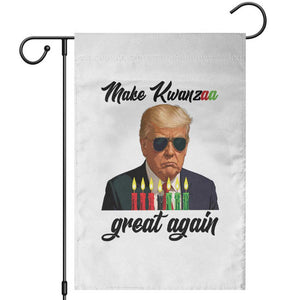 Make Kwanzaa Great Again Garden Flag Funny Trump Parody Gift TS12 White Print Your Wear