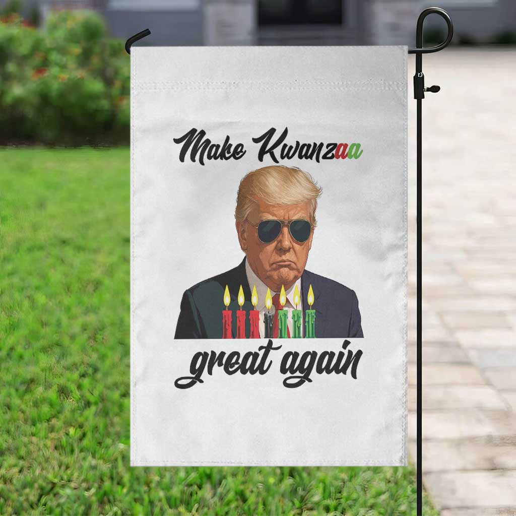 Make Kwanzaa Great Again Garden Flag Funny Trump Parody Gift TS12 Print Your Wear