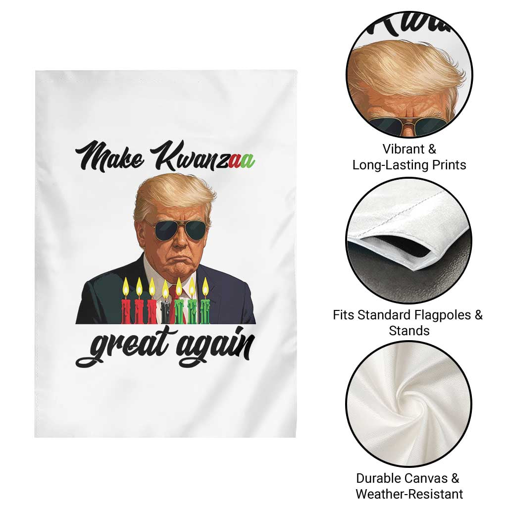 Make Kwanzaa Great Again Garden Flag Funny Trump Parody Gift TS12 Print Your Wear