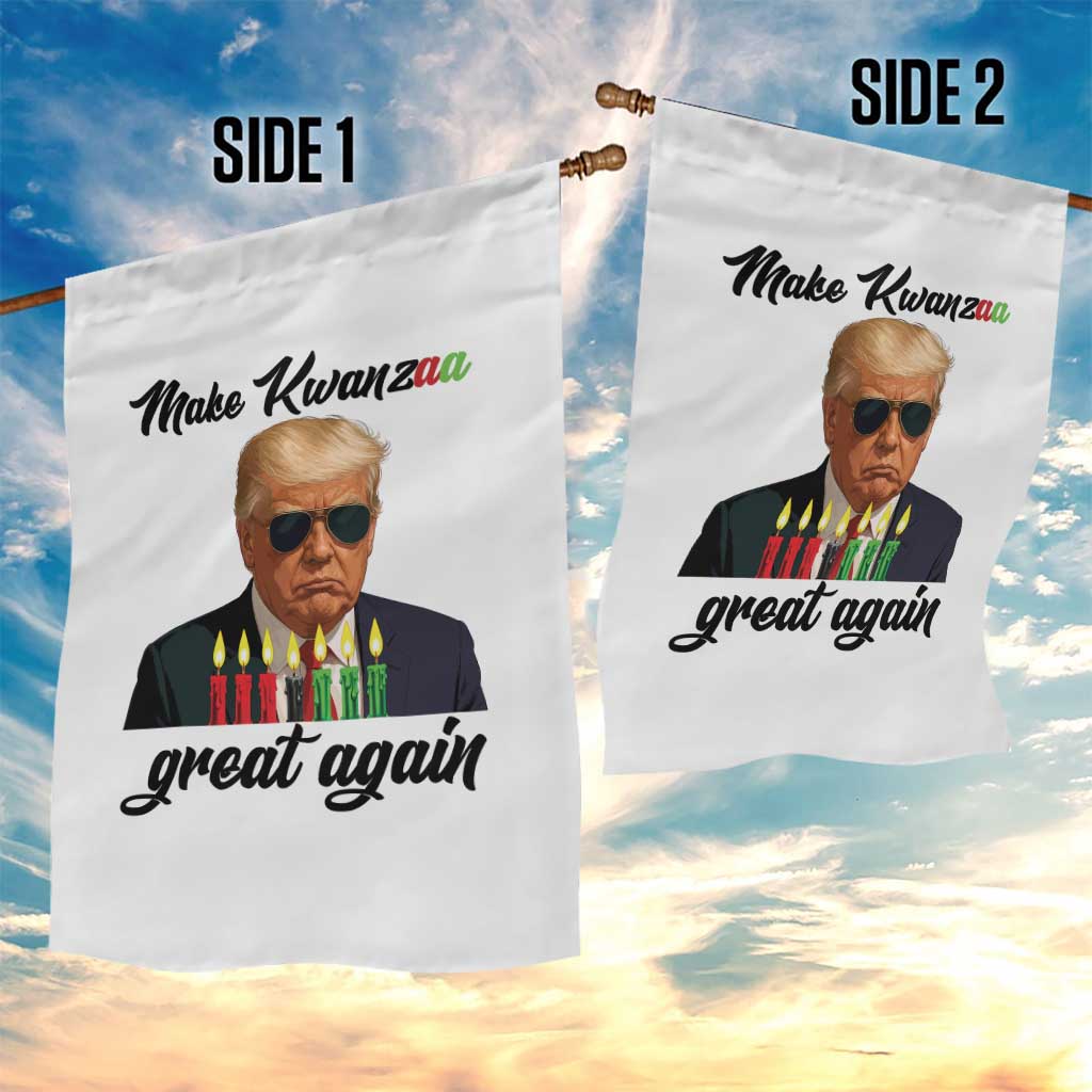 Make Kwanzaa Great Again Garden Flag Funny Trump Parody Gift TS12 Print Your Wear