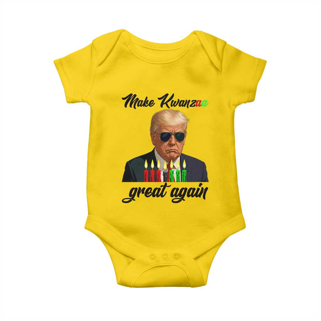 Make Kwanzaa Great Again Baby Onesie Funny Trump Parody Gift TS12 Daisy Print Your Wear
