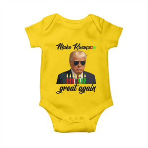 Make Kwanzaa Great Again Baby Onesie Funny Trump Parody Gift TS12 Daisy Print Your Wear