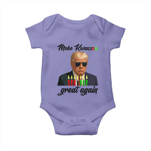Make Kwanzaa Great Again Baby Onesie Funny Trump Parody Gift TS12 Violet Print Your Wear