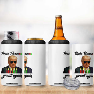Make Kwanzaa Great Again 4 in 1 Can Cooler Tumbler Funny Trump Parody Gift TS12 Print Your Wear