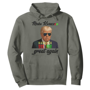 Make Kwanzaa Great Again Hoodie Funny Trump Parody Gift TS12 Military Green Print Your Wear