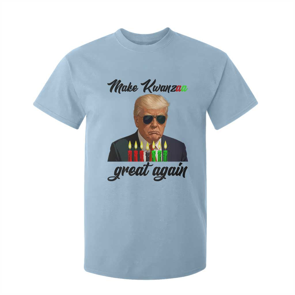 Make Kwanzaa Great Again T Shirt For Kid Funny Trump Parody Gift TS12 Light Blue Print Your Wear