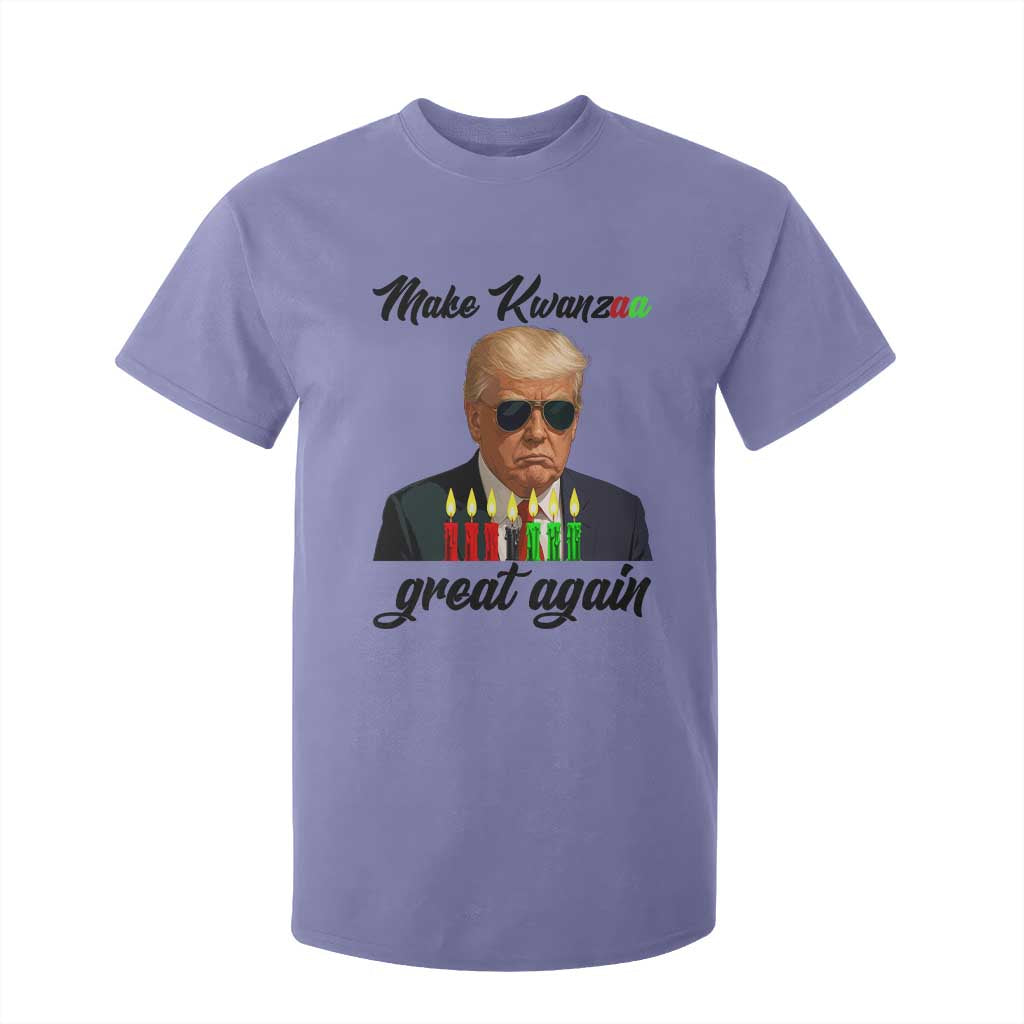 Make Kwanzaa Great Again T Shirt For Kid Funny Trump Parody Gift TS12 Violet Print Your Wear