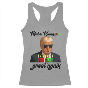 Make Kwanzaa Great Again Racerback Tank Top Funny Trump Parody Gift TS12 Sport Gray Print Your Wear