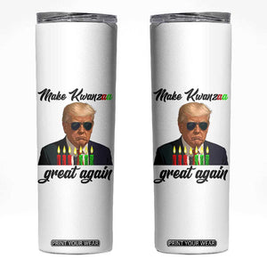 Make Kwanzaa Great Again Skinny Tumbler Funny Trump Parody Gift TS12 White Print Your Wear
