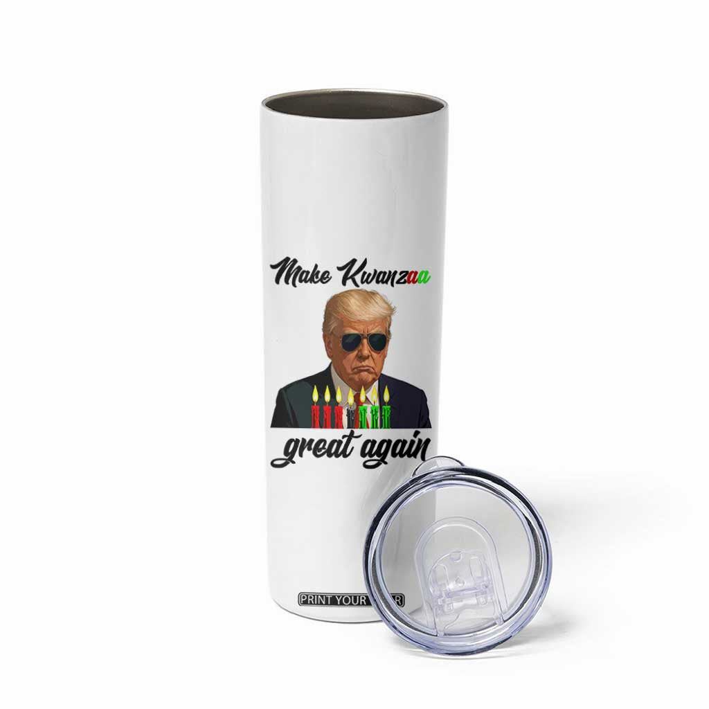 Make Kwanzaa Great Again Skinny Tumbler Funny Trump Parody Gift TS12 Print Your Wear