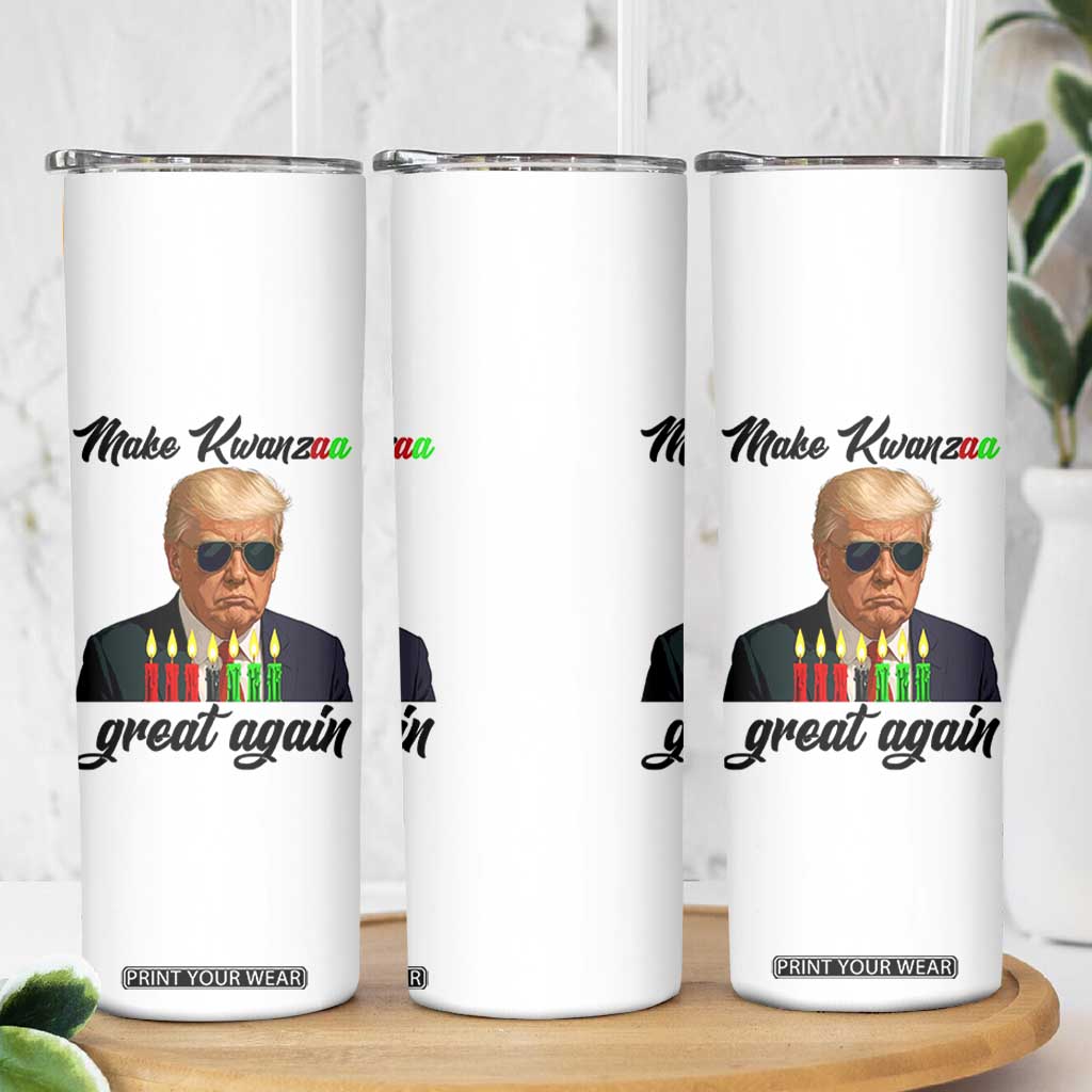 Make Kwanzaa Great Again Skinny Tumbler Funny Trump Parody Gift TS12 Print Your Wear