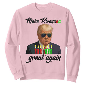 Make Kwanzaa Great Again Sweatshirt Funny Trump Parody Gift TS12 Light Pink Print Your Wear