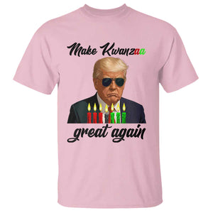 Make Kwanzaa Great Again T Shirt Funny Trump Parody Gift TS12 Light Pink Print Your Wear