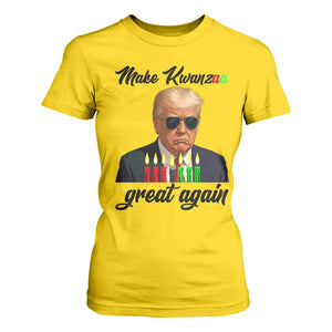 Make Kwanzaa Great Again T Shirt For Women Funny Trump Parody Gift TS12 Daisy Print Your Wear