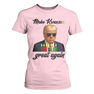 Make Kwanzaa Great Again T Shirt For Women Funny Trump Parody Gift TS12 Light Pink Print Your Wear