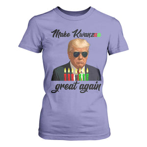 Make Kwanzaa Great Again T Shirt For Women Funny Trump Parody Gift TS12 Violet Print Your Wear