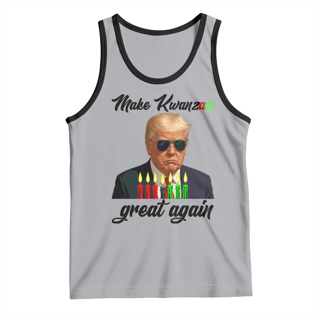 Make Kwanzaa Great Again Tank Top Funny Trump Parody Gift TS12 Athletic Heather Black Print Your Wear
