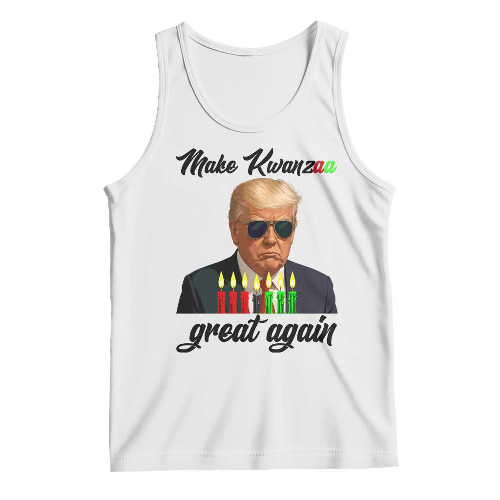 Make Kwanzaa Great Again Tank Top Funny Trump Parody Gift TS12 White Print Your Wear