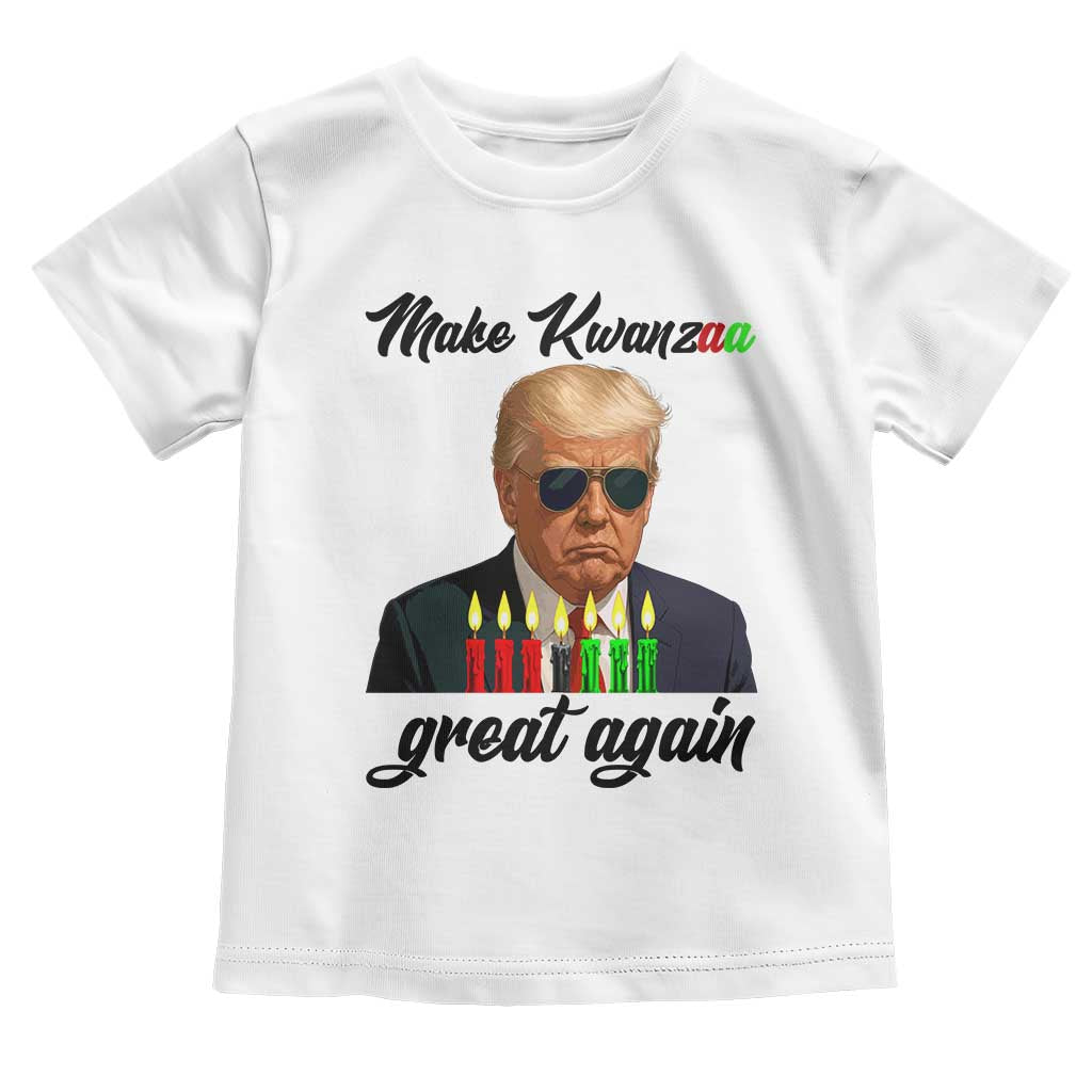 Make Kwanzaa Great Again Toddler T Shirt Funny Trump Parody Gift TS12 White Print Your Wear