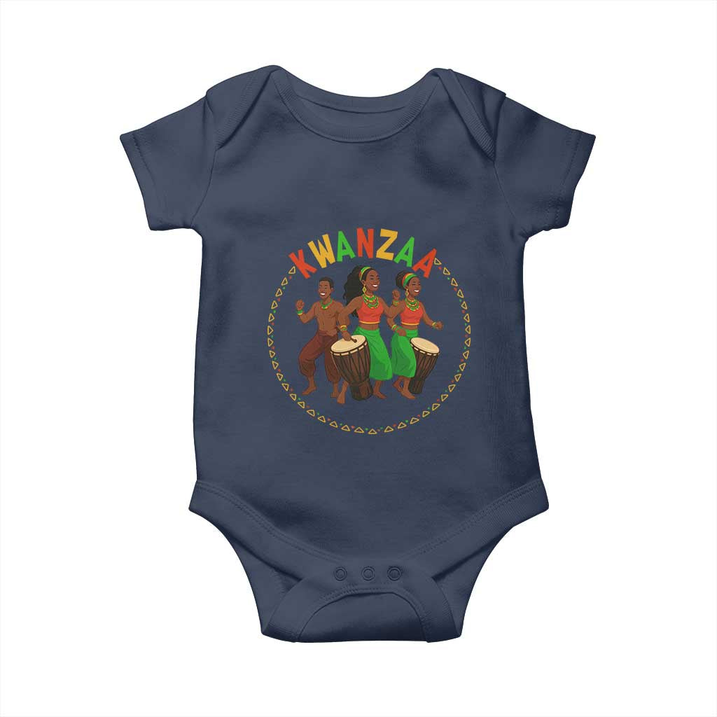 Celebrate Kwanzaa Together African Culture Dance Gift Baby Onesie TS12 Navy Print Your Wear