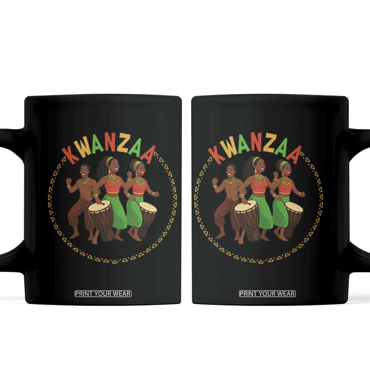 Celebrate Kwanzaa Together African Culture Dance Gift Coffee Mug TS12 Black Print Your Wear