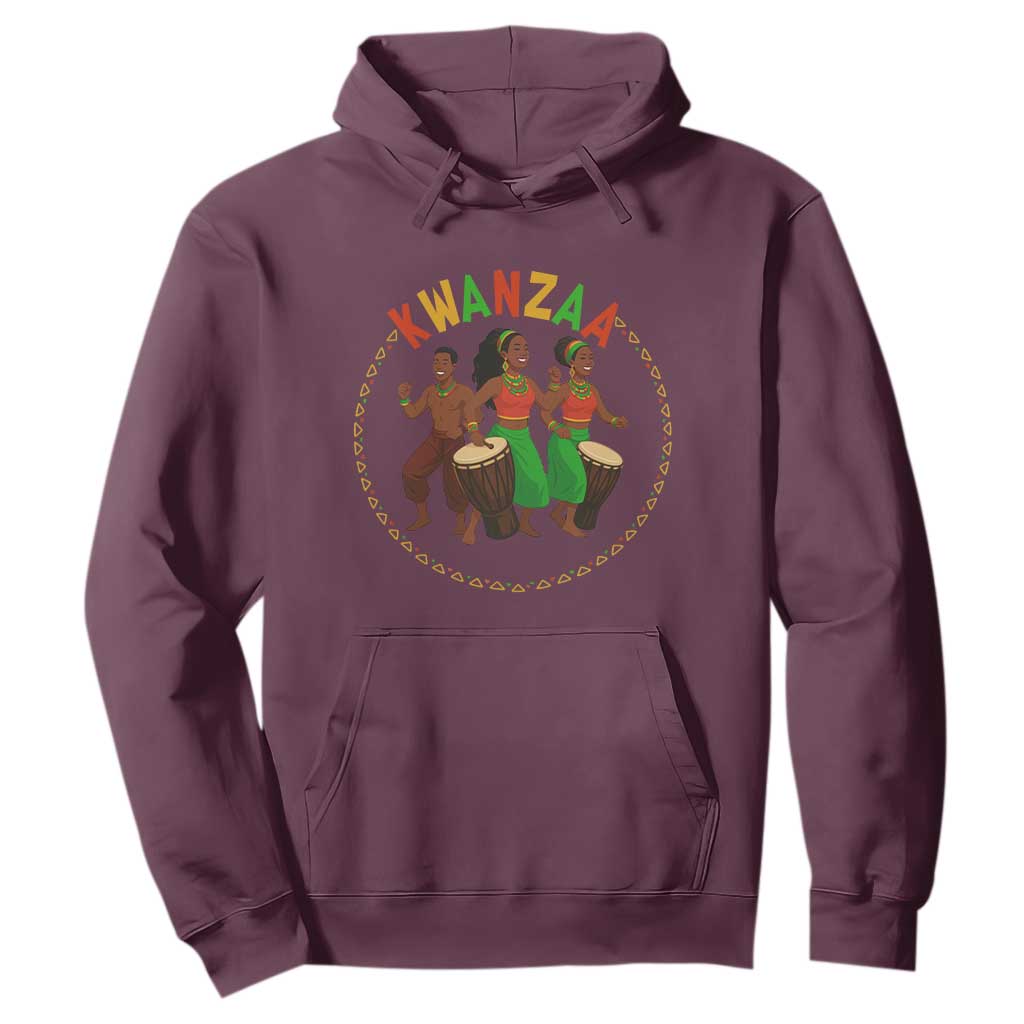 Celebrate Kwanzaa Together African Culture Dance Gift Hoodie TS12 Maroon Print Your Wear