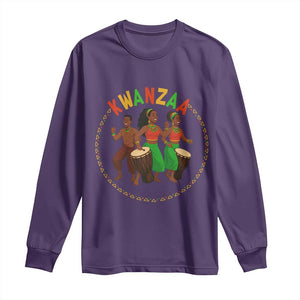 Celebrate Kwanzaa Together African Culture Dance Gift Long Sleeve Shirt TS12 Purple Print Your Wear