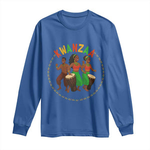 Celebrate Kwanzaa Together African Culture Dance Gift Long Sleeve Shirt TS12 Royal Blue Print Your Wear