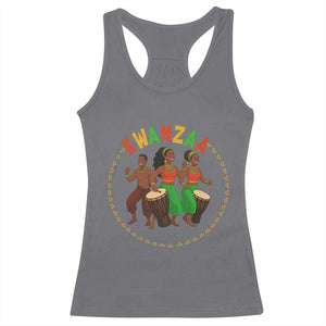 Celebrate Kwanzaa Together African Culture Dance Gift Racerback Tank Top TS12 Charcoal Print Your Wear